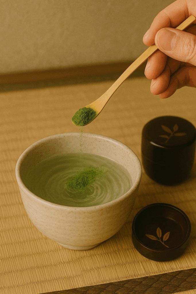 水に流れを加える茶